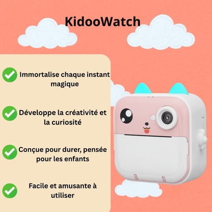 Appareil Photo Instantané Fille –  Jeux & Audio +  carte mémoire 32 Go