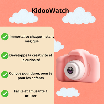 Appareil Photo Fille 1080P Rechargeable + carte mémoire 32 Go