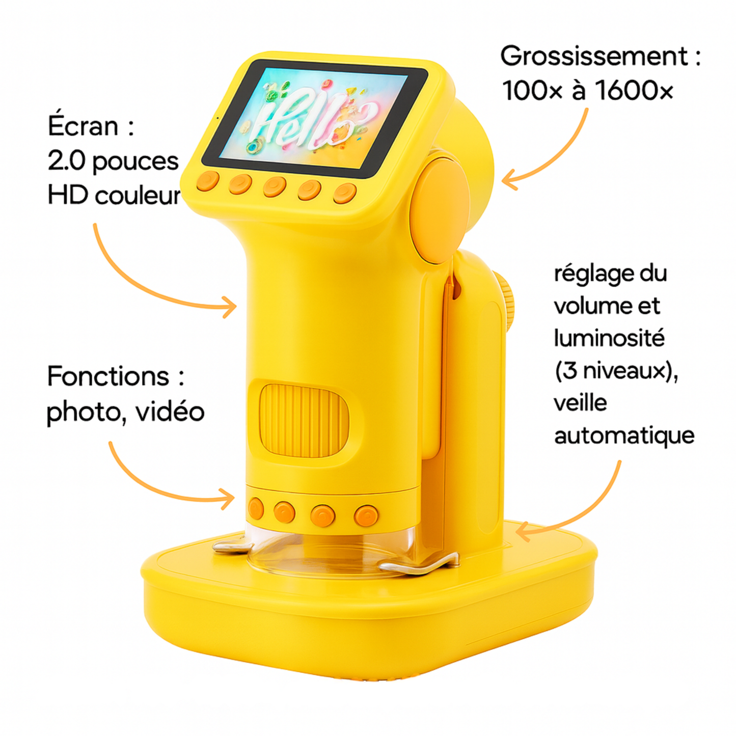 Microscope Enfant détachable HD – Exploration Ludique & Éducative