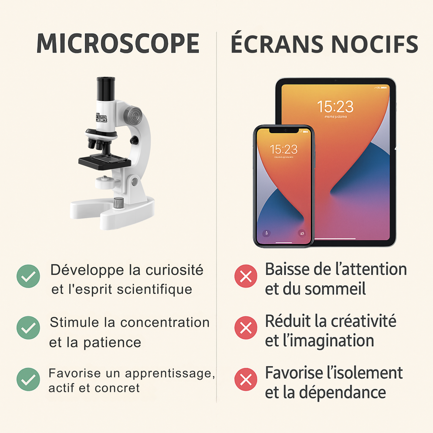 Microscope Enfant 4800× – Kit Biologie & Découverte | KidooWatch™