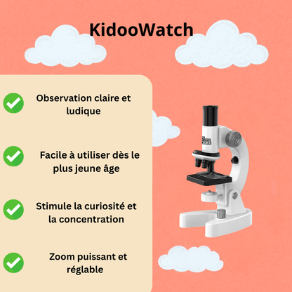 Microscope Enfant 4800× – Kit Biologie & Découverte | KidooWatch™