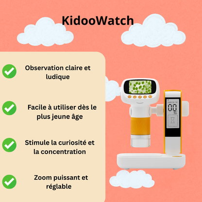Microscope Enfant 1000× – Avec Réveil & Photo/Vidéo