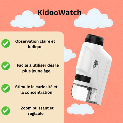 Microscope Enfant 120× – LED & Format de Poche