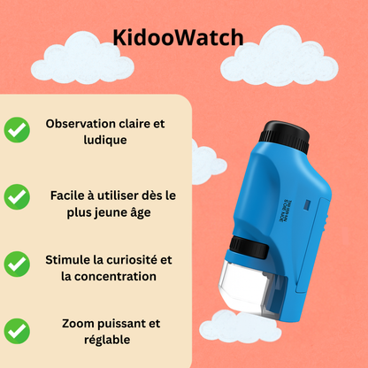 Microscope Garçon 120× – LED & Format de Poche