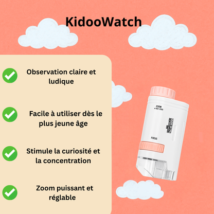 Microscope de poche LED pour fille 200×