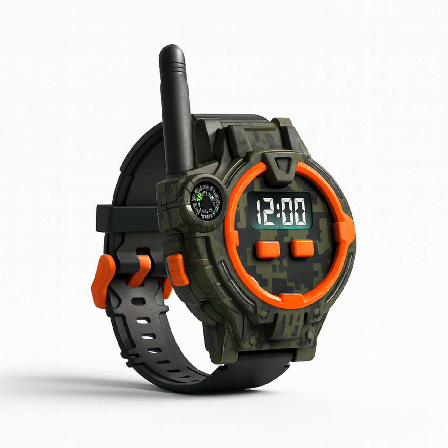 Montre Talkie-Walkie Enfant Camouflage – Pack de 2 Rechargeables | KidooWatch™