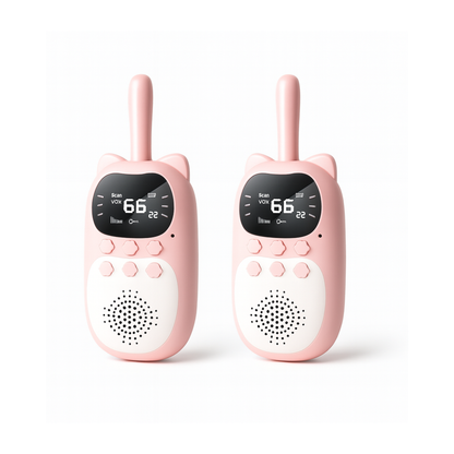 Talkie-Walkie Enfant 3km Rechargeable – Pack de 2 avec Écran LCD | KidooWatch™