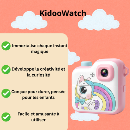 Appareil Photo Instantané Enfant Bluetooth – Impression + carte mémoire 32 Go