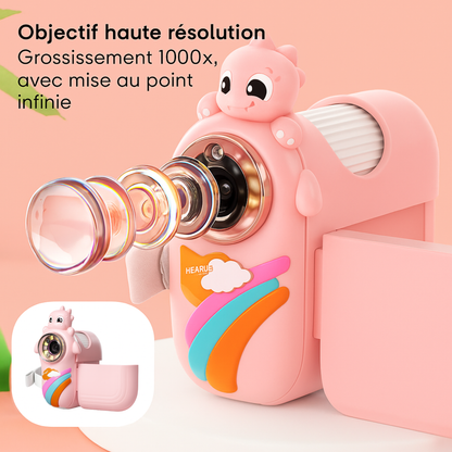 Appareil Photo Microscope  LED Enfant – 1000x Zoom & Écran HD | KidooWatch™