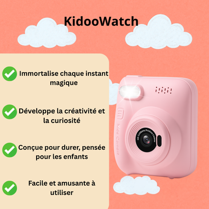 Appareil Photo Instantané pour Fille 32MP – Écran HD + carte mémoire 32 Go