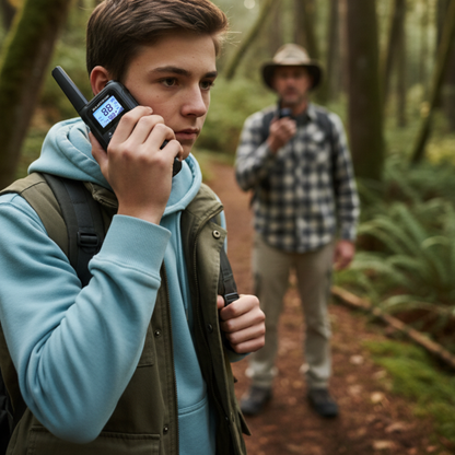 Talkie-Walkie Enfant Longue Portée – Pack de 2 Rechargeables | KidooWatch™