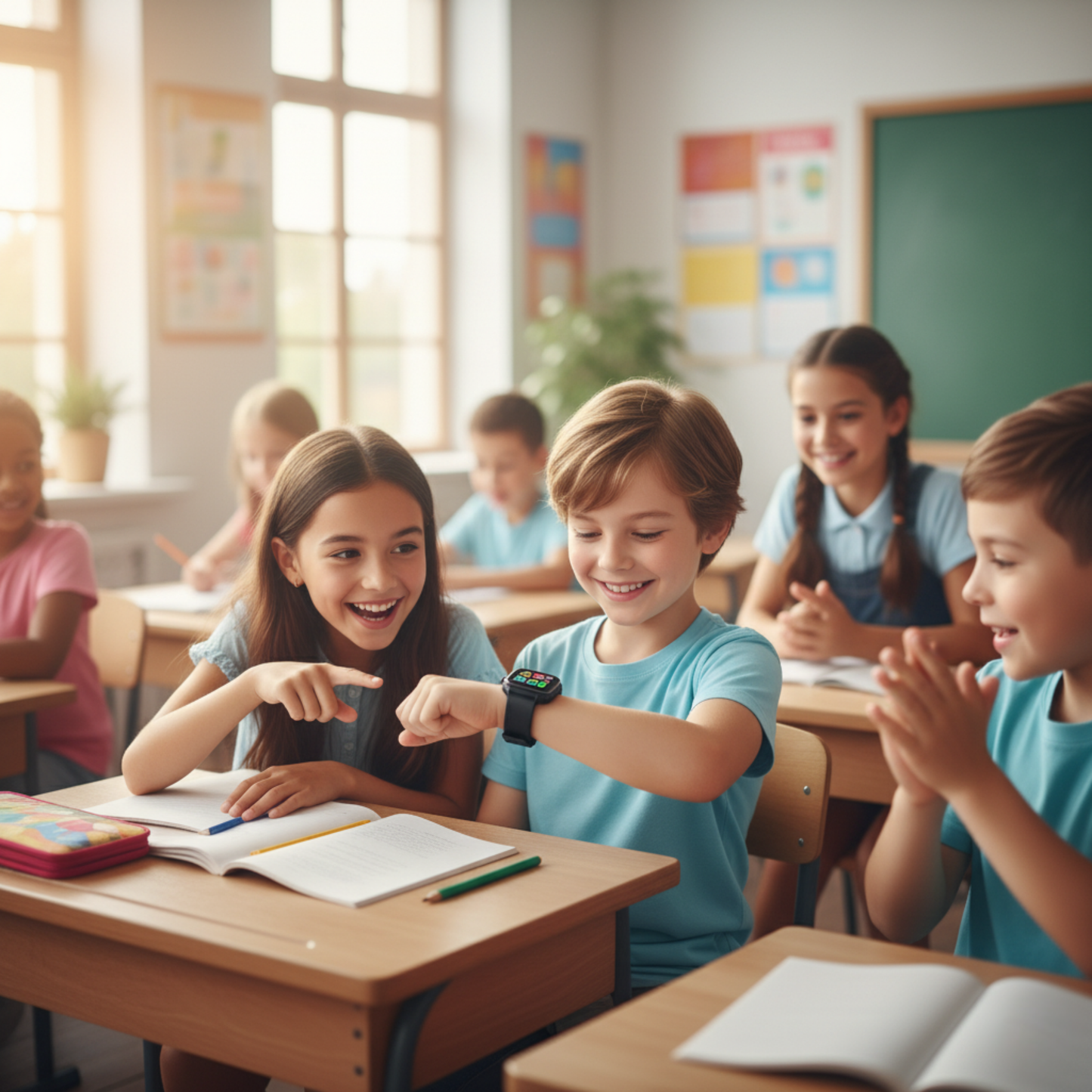 Montre connectée Noir enfant 4G - 1000mAh – GPS , appel vidéo  | KidooWatch™