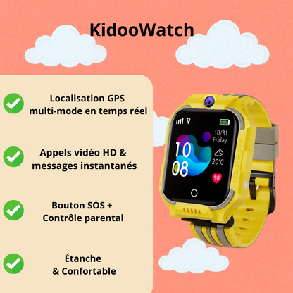 Montre Connectée Enfant 5G Amovible – GPS, appel vidéo | KidooWatch™