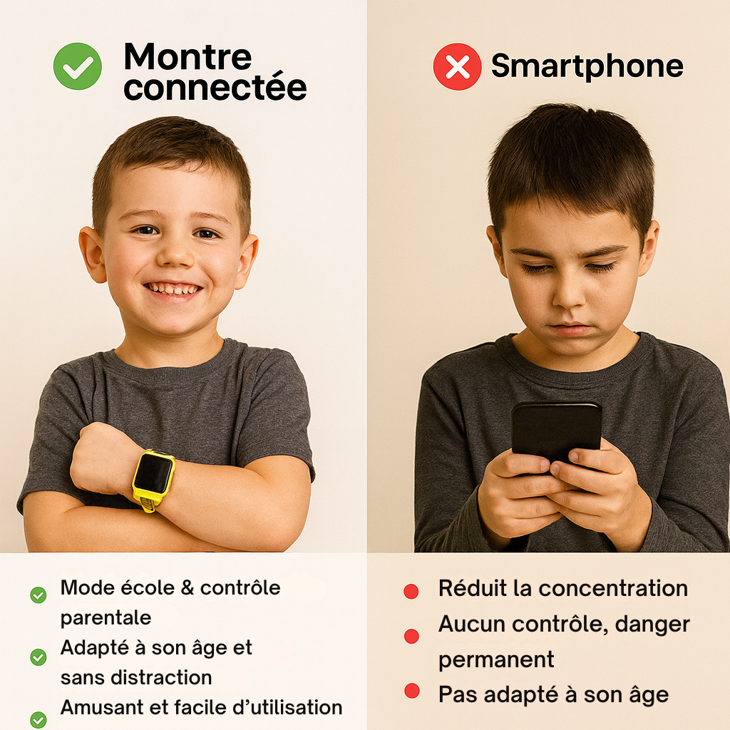 Montre Connectée Enfant 5G Amovible – GPS, appel vidéo | KidooWatch™