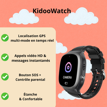 Montre connectée enfant 2G avec SOS & Mode école | KidooWatch™