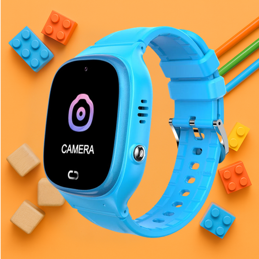 Montre Connectée Bleu Enfant 2G avec SOS & Mode école | KidooWatch™