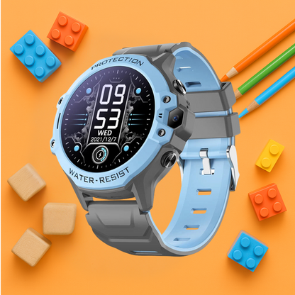 Montre Connectée Enfant 4G ronde – GPS WiFi, appel vidéo & SOS | KidooWatch™