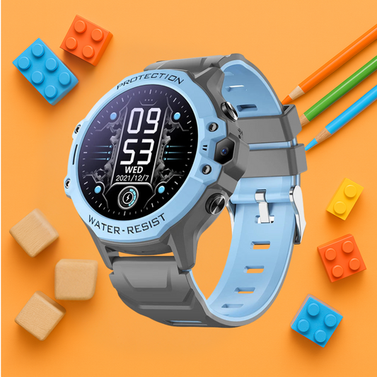 Montre Connectée Enfant 4G ronde – GPS WiFi, appel vidéo & SOS | KidooWatch™