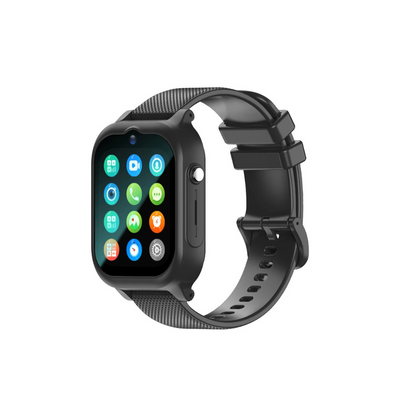 Montre Connectée Enfant Noir 4G – GPS , Appel Vidéo & SOS | KidooWatch™