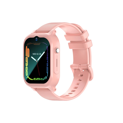 Montre connectée enfant Rose 4G – GPS , appel vidéo & SOS | KidooWatch™
