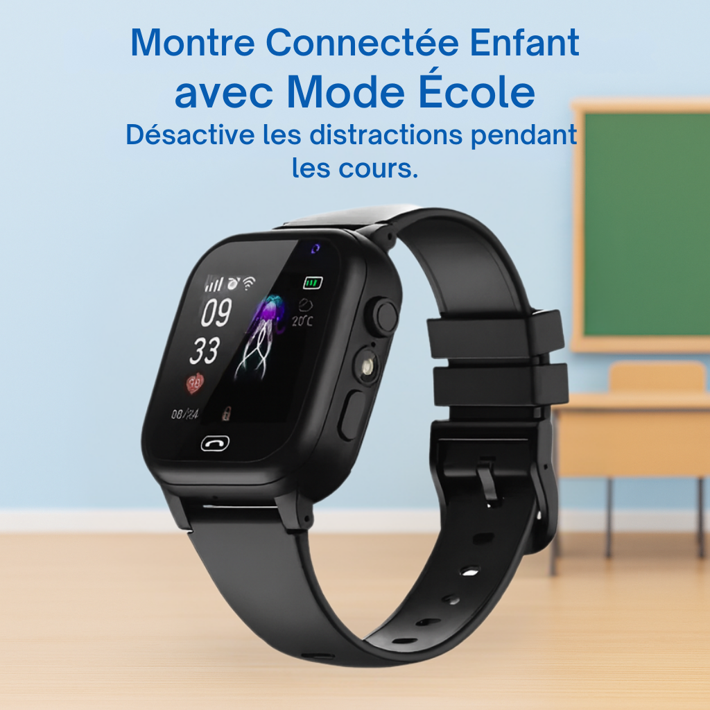 Montre Connectée Enfant 5G – GPS, SOS & Appel vidéo | KidooWatch™
