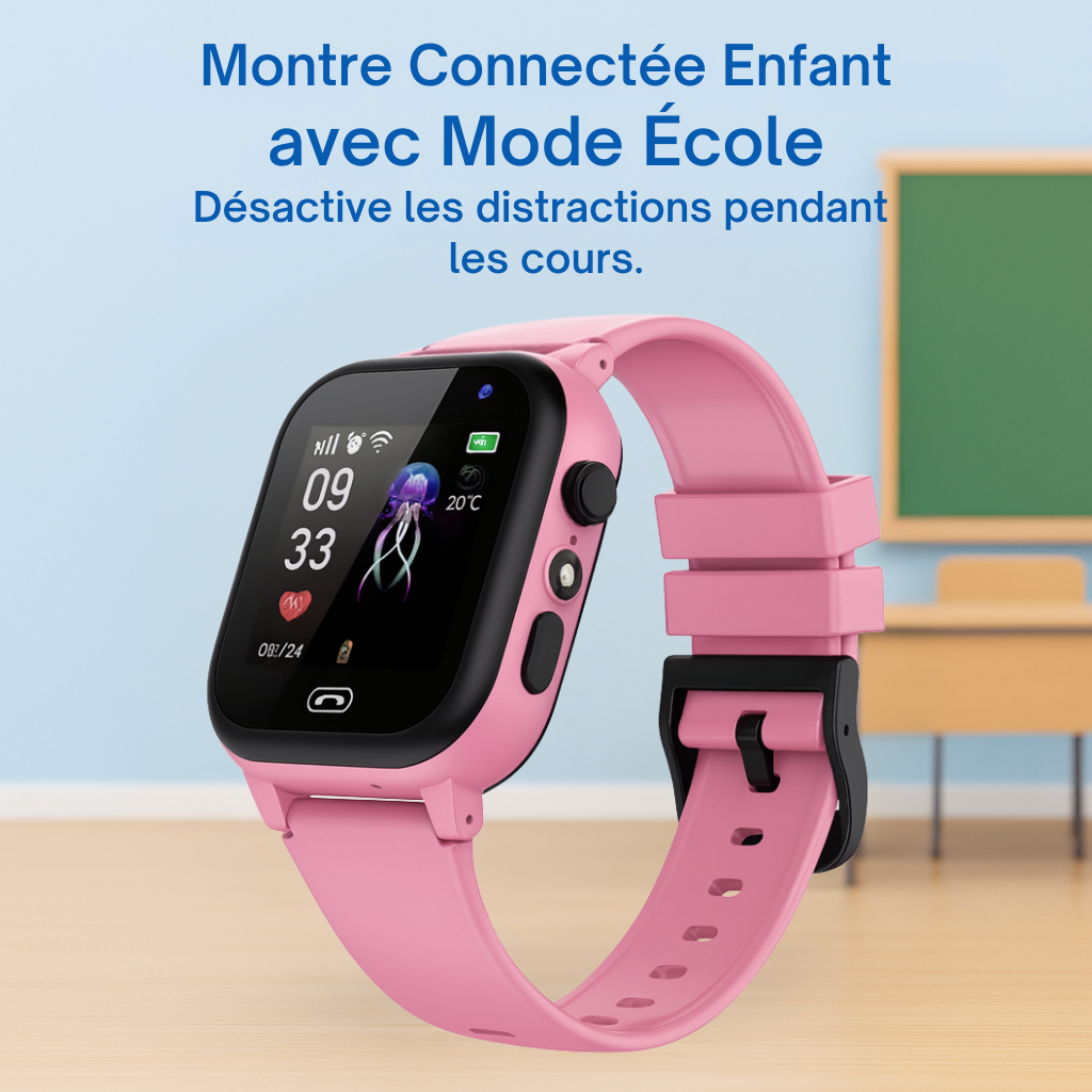 Montre Connectée Enfant 5G Bleu  – GPS, SOS & Appel vidéo | KidooWatch™