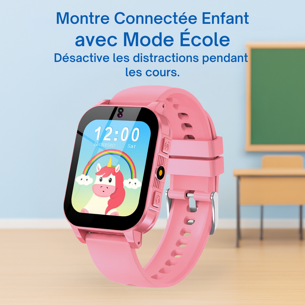 Montre Connectée Fille éducative – 30 jeux, Histoires & Lampe torche| KidooWatch™