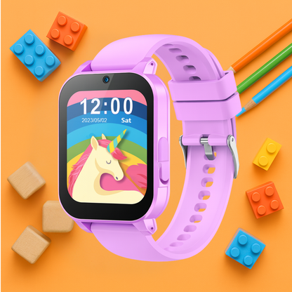 Montre Connectée Enfant éducative – 30 jeux, Histoires & Lampe torche| KidooWatch™