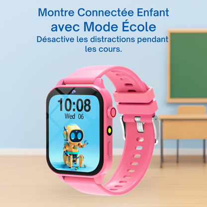 Montre connectée ludique Enfant Rose  - 4 à 7 ans | KidooWatch™