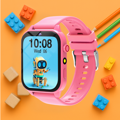Montre connectée ludique Enfant Rose  - 4 à 7 ans | KidooWatch™