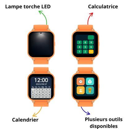 Montre connectée enfant – 26 jeux ludique  & appareil photo | KidooWatch™