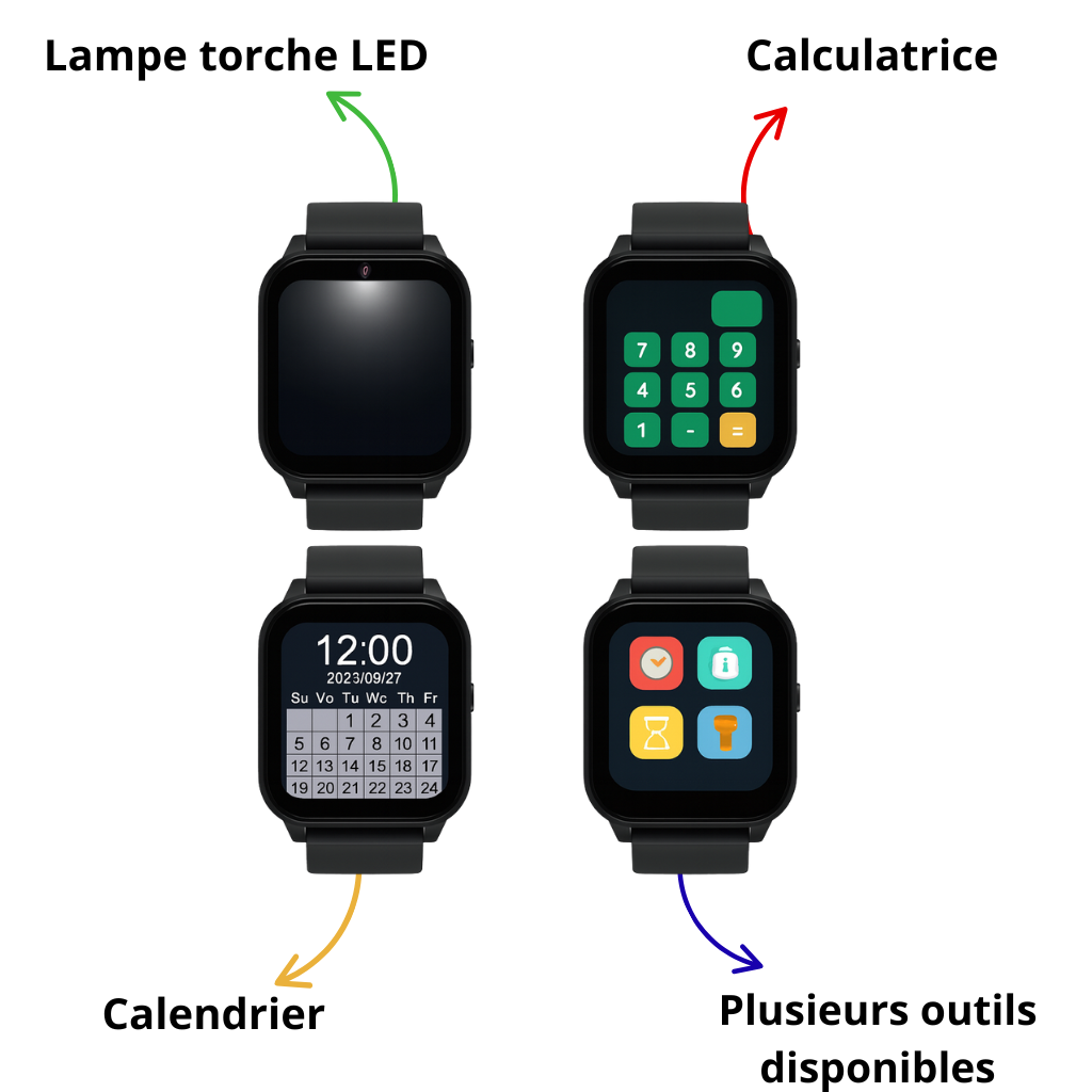 Montre Connectée Enfant – 26 Jeux & appareil photo | KidooWatch™