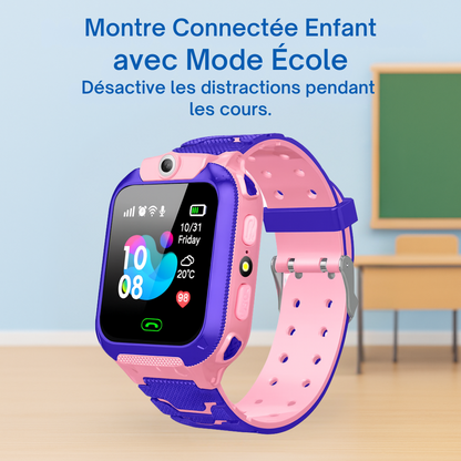 Montre Connectée SOS Fille – Appel Vocal & Caméra & Lampe Intégrée | KidooWatch™