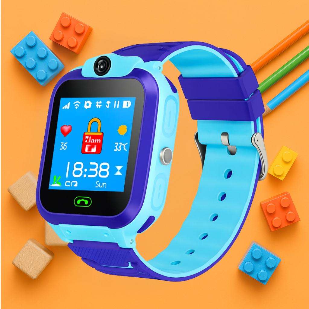 Montre Connectée SOS Enfant – Appel Vocal & Caméra & Lampe Intégrée | KidooWatch™